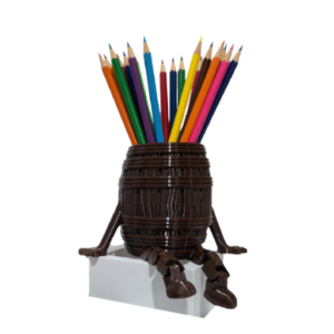 Porta Lápis Barril 3D